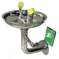 EYEWASH WALL MOUNTING S/STEEL BOWL AND FITTINGS