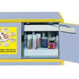 FLAMMABLE STORAGE CABINET DUAL RANGE DOUBLE DOOR 60L