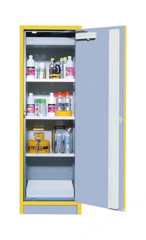 FLAMMABLE STORAGE CABINET DUAL RANGE SINGLE DOOR 130L