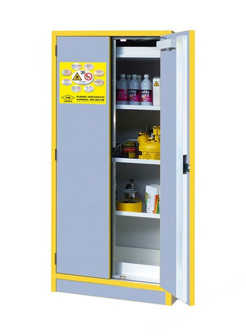 FLAMMABLE STORAGE CABINET DUAL RANGE DOUBLE DOOR 170L