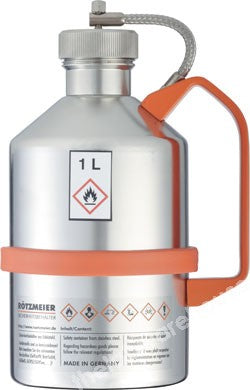 SAFETY CAN STAINLESS STEEL SCREW CAP 1L