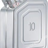 SAFETY CANISTER STAINLESS STEEL LEAKPROOF SCREW CAP 10L