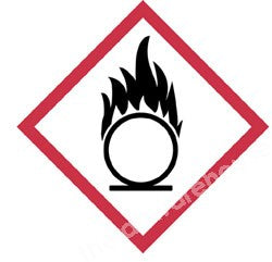 WARNING TAPE VINYL GHS-03 OXIDISERS ROLL 66M