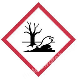 WARNING TAPE VINYL GHS-09 ENVIRONMENTAL TOXICITY ROLL 66M
