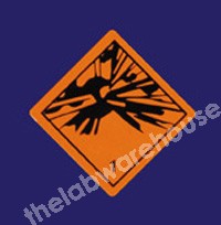WARNING LABELS EXPLOSIVE 100X100MM ROLL OF 330