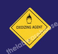 WARNING LABELS OXIDISING AGENT 50X50MM ROLL OF 330