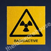 WARNING LABELS RADIOACTIVE 100X100MM ROLL OF 330