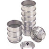 SIEVE SET 100MM DIA AL LID/REC.10 30 40 60 80 90 100 160 250