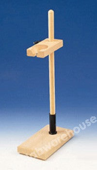 FUNNEL STAND SINGLE HARDWOOD ROD 460X16MM BASE 200X110MM