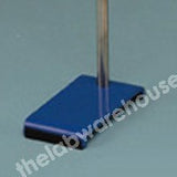 RETORT STAND BASE STEEL BLUE ACRYLIC 200X125MM W/OUT ROD