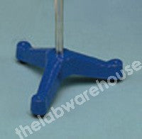 TRIPOD BASE CAST IRON BLUE ACRYLIC 110MM SPREAD W/OUT ROD