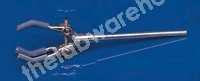 CLAMP ALLOY WITH 3-PRONG RUBBER COVERED JAWS AND 8MM DIA ROD