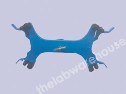 CLAMP PRESSED STEEL WITH SPRING CLAMPS FOR TWO BURETTES