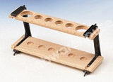 HARDWOOD TEST TUBE STAND PP ENDS 12 HOLES