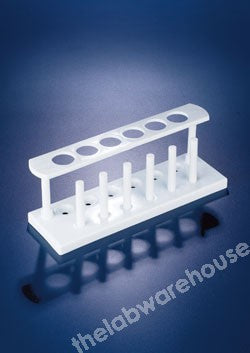 TEST TUBE RACK PE 6 HOLES 25MM DIA AND 6 PEGS