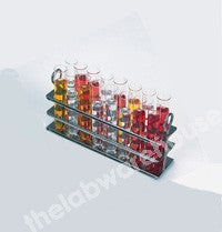TEST TUBE RACK ST./STEEL 3-TIER 16 HOLESX26MM DIA