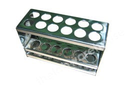 TEST TUBE RACK ST./STEEL 3-TIER 24 HOLESX20MM DIA