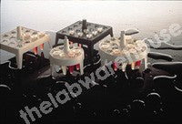 FLOATING MICROTUBE RACKS ROUND WHITE 8 ARRAY PK 4