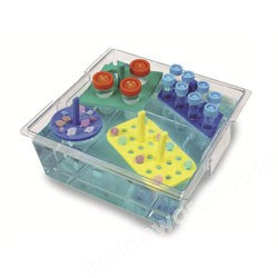 FLOATING TUBE RACKS PE 4 HOLE FOR 50ML TUBES PK.5