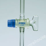 PYREX DIN STOPCOCK SSD104 STRAIGHT SINGLE BORE 4X7MM