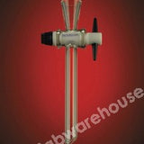 FUNNEL STOPCOCK BORO. BODY 6MM KEY BOREX14MM STEM OD
