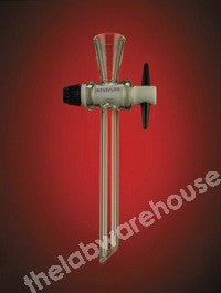 FUNNEL STOPCOCK BORO. BODY 6MM KEY BOREX14MM STEM OD