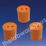 STOPPERS RUBBER BS2775 2-HOLE NO 17 PK 20