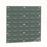 LOUVRED WALL PANELS 457 X 438MM W X H GREY COAT STEEL PK. 2