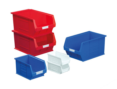 STORAGE BINS RED PP SIZE 2 165 X 100 X 75MM D X W X H PK.20