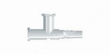 CONNECTORS Y-PATTERN PP 2X LUER-LOCK F TO 1X LUER M PK.100
