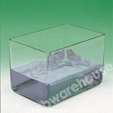 GLASS TANK RECTANGULAR HEAVY WALL FLINT GLASS 180X250X200MM