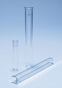 TEST TUBE PYREX GLASS LIGHT/MEDIUM WALL RIMMED 125X16MM