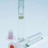 TEST TUBE PYREX GLASS 100X14MM WITH 10/13 PE STOPPER