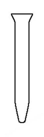 DREYER TUBES NEUT. GLASS CON. BASE/FUNNEL TOP 60X7MM PK 100