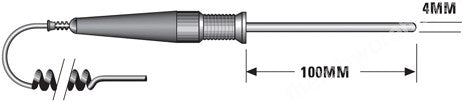 PLATINUM RESISTANCE (PT100) PROBE -50 TO +200ºC IMMERSION