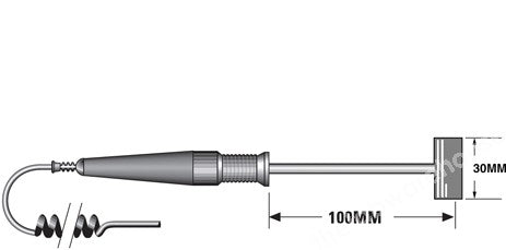 PLATINUM RESISTANCE (PT100) PROBE -50 TO +500ºC MOVING AIR