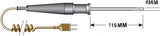 THERMOCOUPLE PROBE TYPE T -100 TO +450ºC STILL AIR