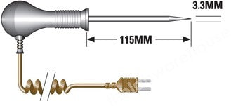 THERMOCOUPLE PROBE TYPE T -100 TO +280ºC NEEDLE