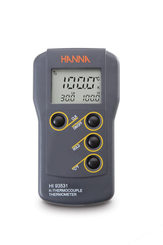 THERMOMETER/ MEMORY HANNA HI93531 -200- +1370ºC AND BATTERY