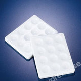 TILE/PLATE WHITE PP 115X95MM WITH 12 CAVITIES