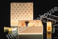 MICROTUBE BOX POLYCARB.WITH TRANSP. LID FOR 64X1.5ML TUBES
