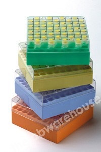CRYOGENIC VIAL BOXES PC 9 X 9 ARRAY GREEN BASE PK 5