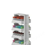 INVENTORY SYSTEM LAB TOWER 5 DECK WITH RACKS POLYCARBONATE