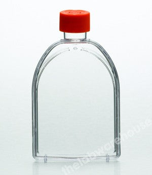 T.C. FLASKS TREATED PS 75 CM2 C/NCK, PE PLUG CAP PK 100