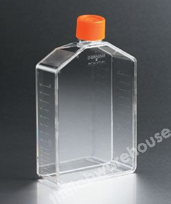 T.C. FLASKS TREATED PS 175 CM2 ANGL/ NECK PE PLUG CAP PK.50