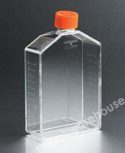 T.C. FLASKS TR. PS 175 CM2 ANGL/ NECK, PE PLUG VENT CAP PK50