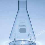 CULTURE FLASK PYREX CONICAL 1000ML BAFFLED RIMMED TUBE NECK