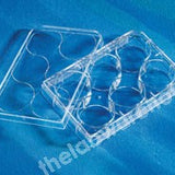 MULTIWELL PLATES PS 6 WELLS FLAT BOTTOM WITH LID PK 50