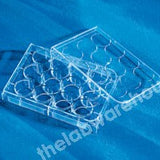 MULTIWELL PLATES PS 12 WELLS FLAT BOTTOM WITH LID PK 50