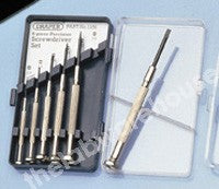 WATCHMAKERS SCREWDRIVERS SET OF 6 STEEL BLADES IN WALLET